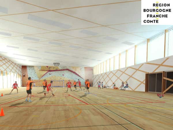 Intérieur du gymnase